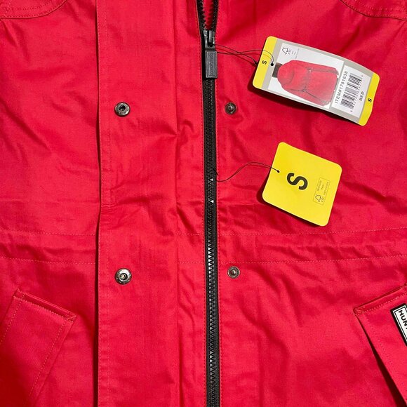 NEW HUNTER Women’s Water Resistant Windbreaker Hooded Jacket Red, Size S/M/L - Picture 6 of 15